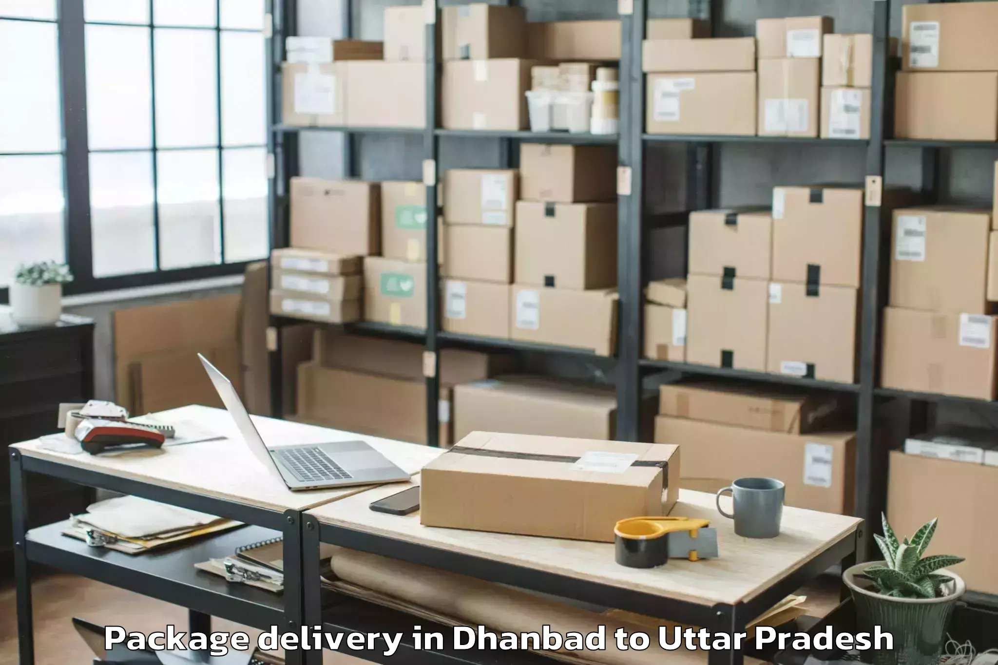 Book Dhanbad to Jalalabad Shahjahanpur Package Delivery